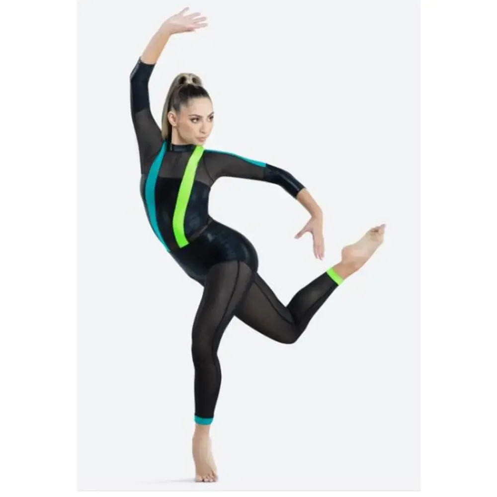 Pre-Owned Dance Costume Revolution RC22775 Large Child Green Contemporary
